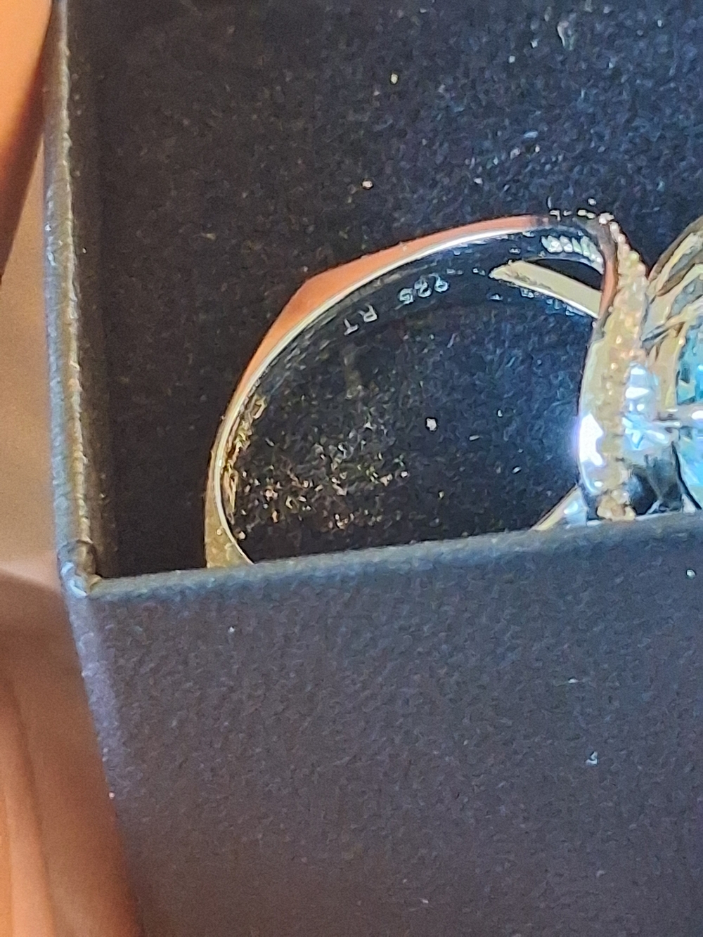 Sterling Silver Blue Gemstone Halo Ring - Classic Blue Sparkle